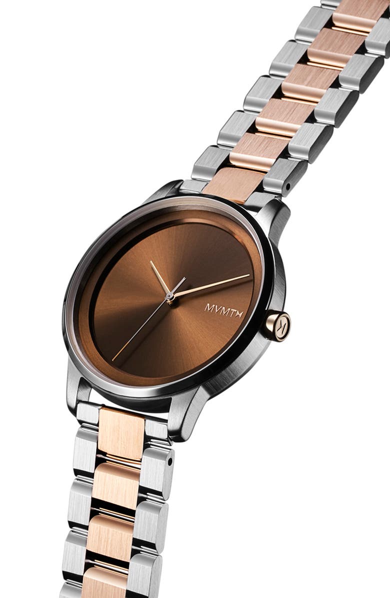MVMT WATCHES Profile Two-Tone Bracelet Watch, 38mm, Alternate, color,