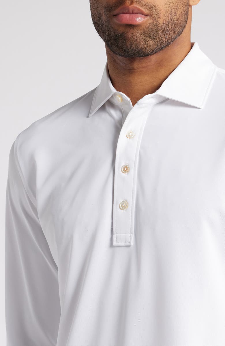Peter Millar Crown Crafted Soul Long Sleeve Performance Mesh Polo, Alternate, color, 