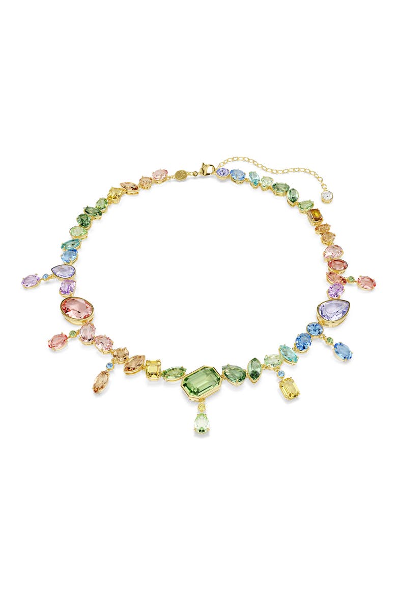 Gema Crystal Collar Necklace, Main, color, GOLD/ MULTI