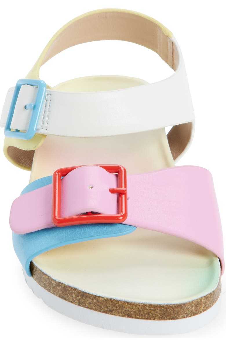 Harper Canyon Kids' Luca Footbed Flat Sandal, Alternate, color, Pink Multi