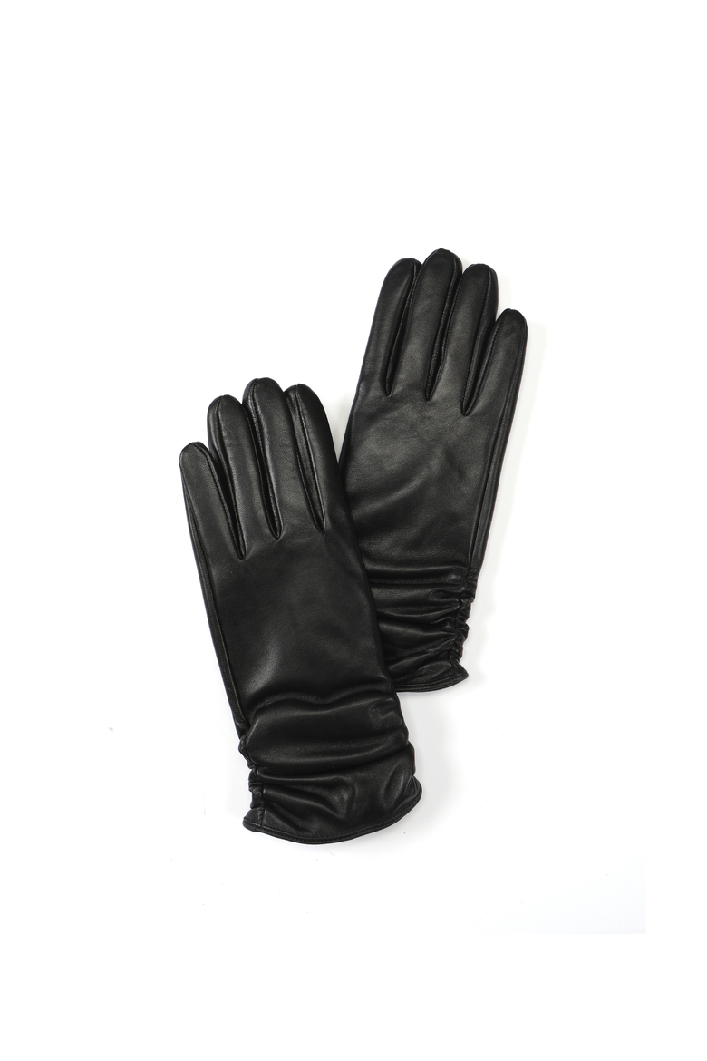 Elina Leather Gloves, Alternate, color, Black