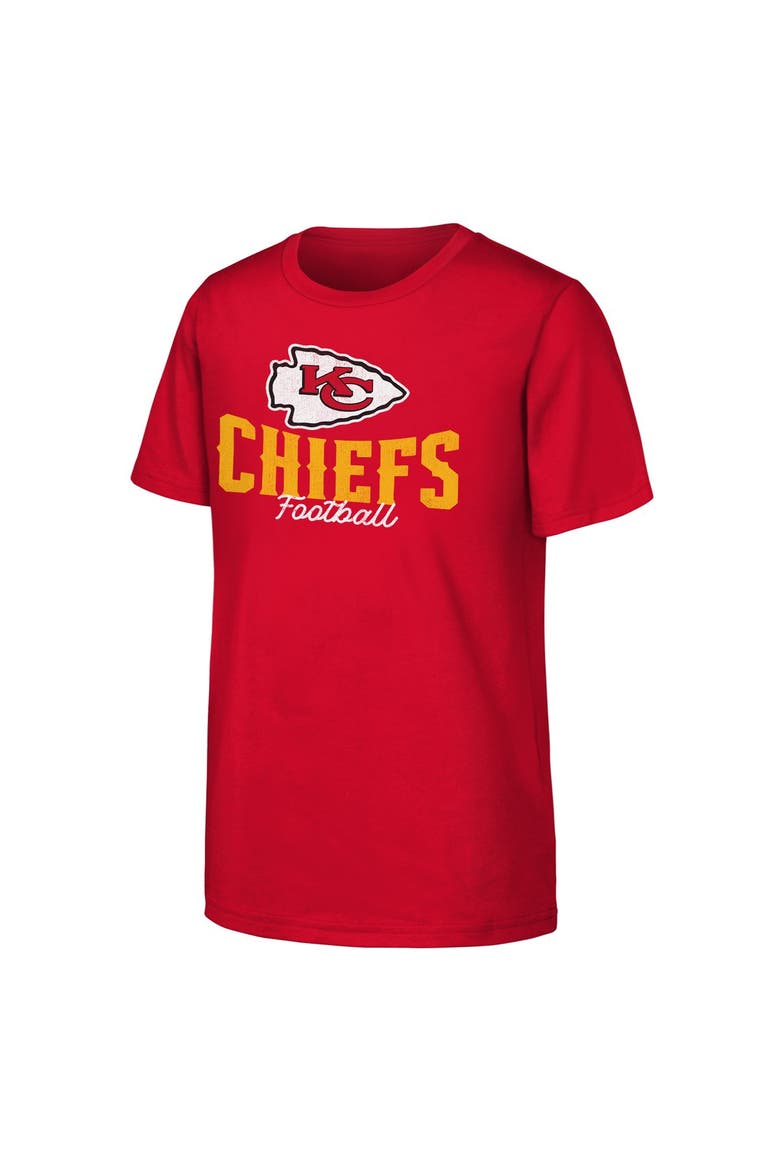 Youth Outerstuff  Red Kansas City Chiefs Top Pick T-Shirt, Alternate, color, Red