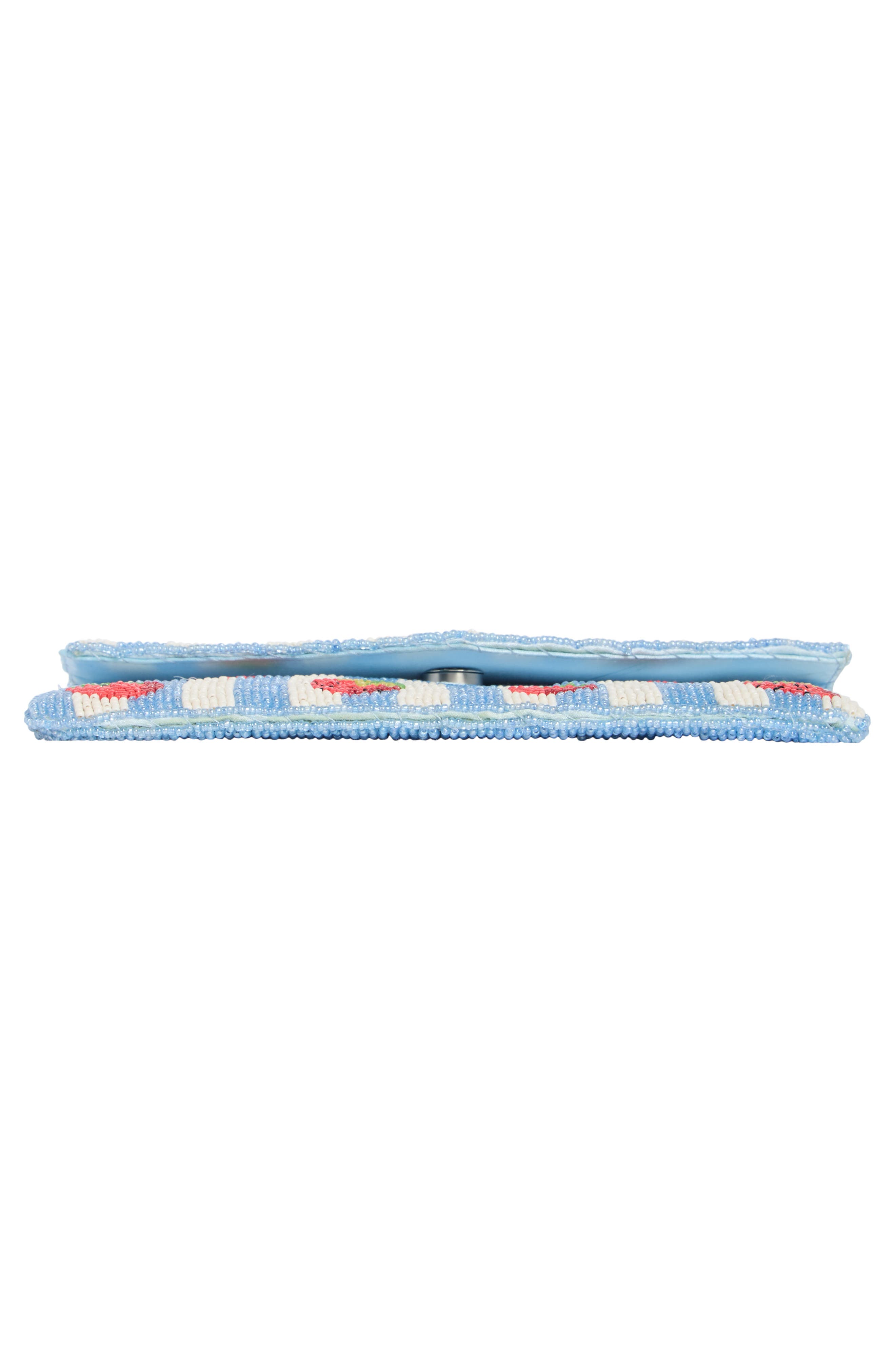 Collection XIIX Beaded Strawberry Envelope Clutch, Alternate, color, Blue Multi