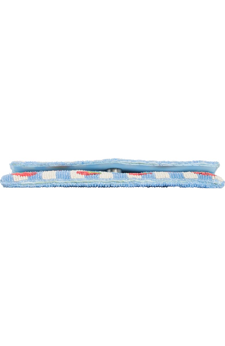 Collection XIIX Beaded Strawberry Envelope Clutch, Alternate, color, Blue Multi