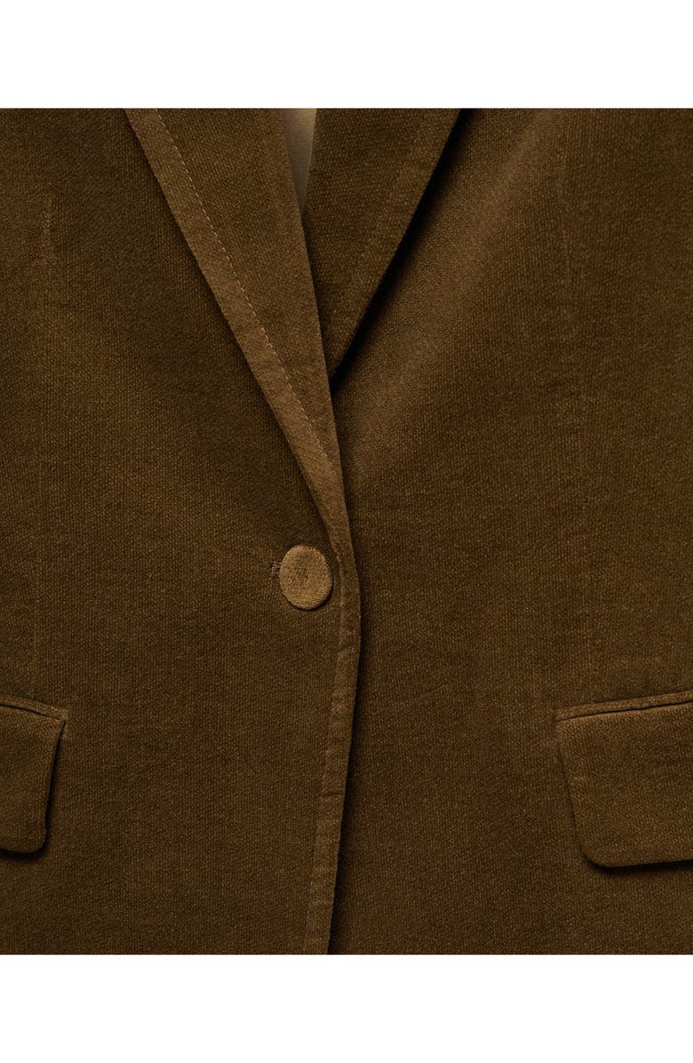 MANGO Velour Blazer, Alternate, color, 