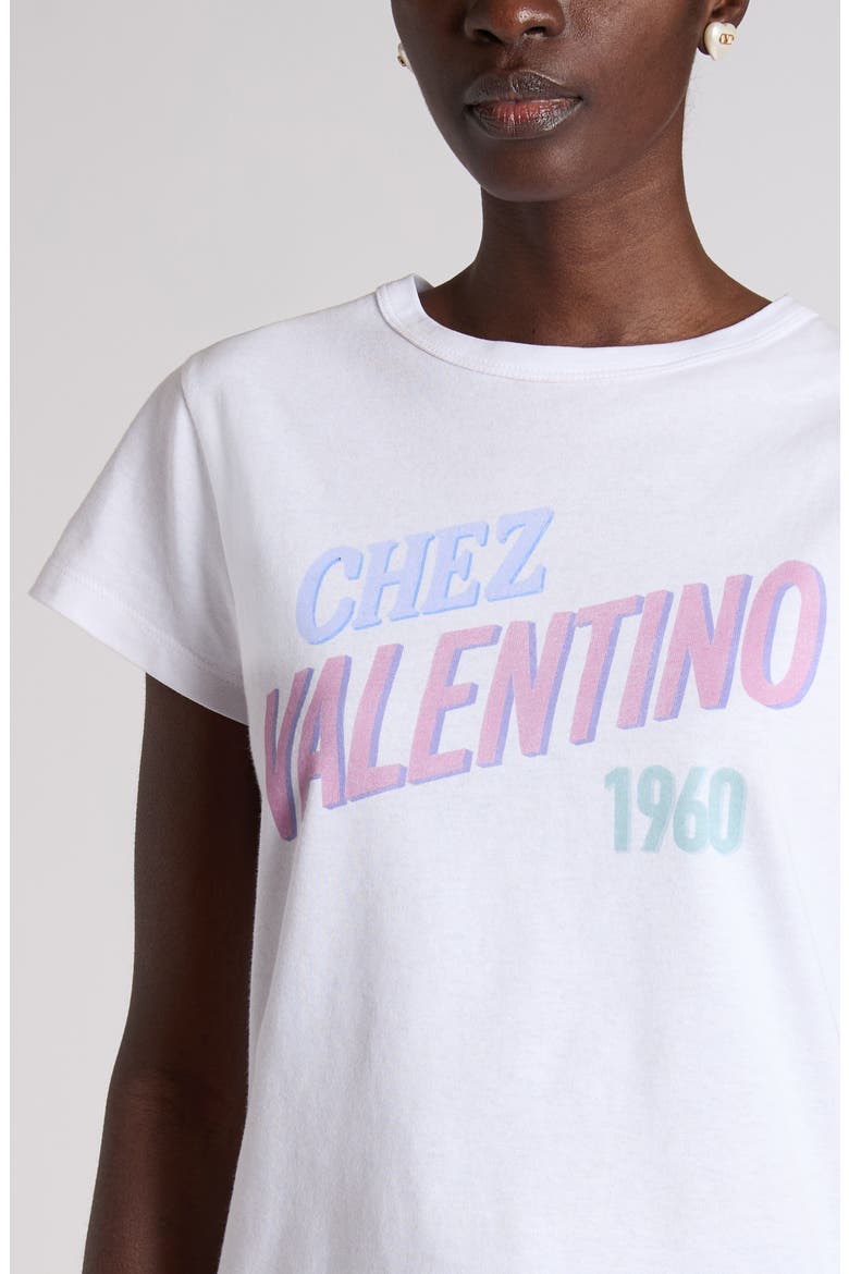 Chez Valentino Graphic T-Shirt, Alternate, color, WHITE