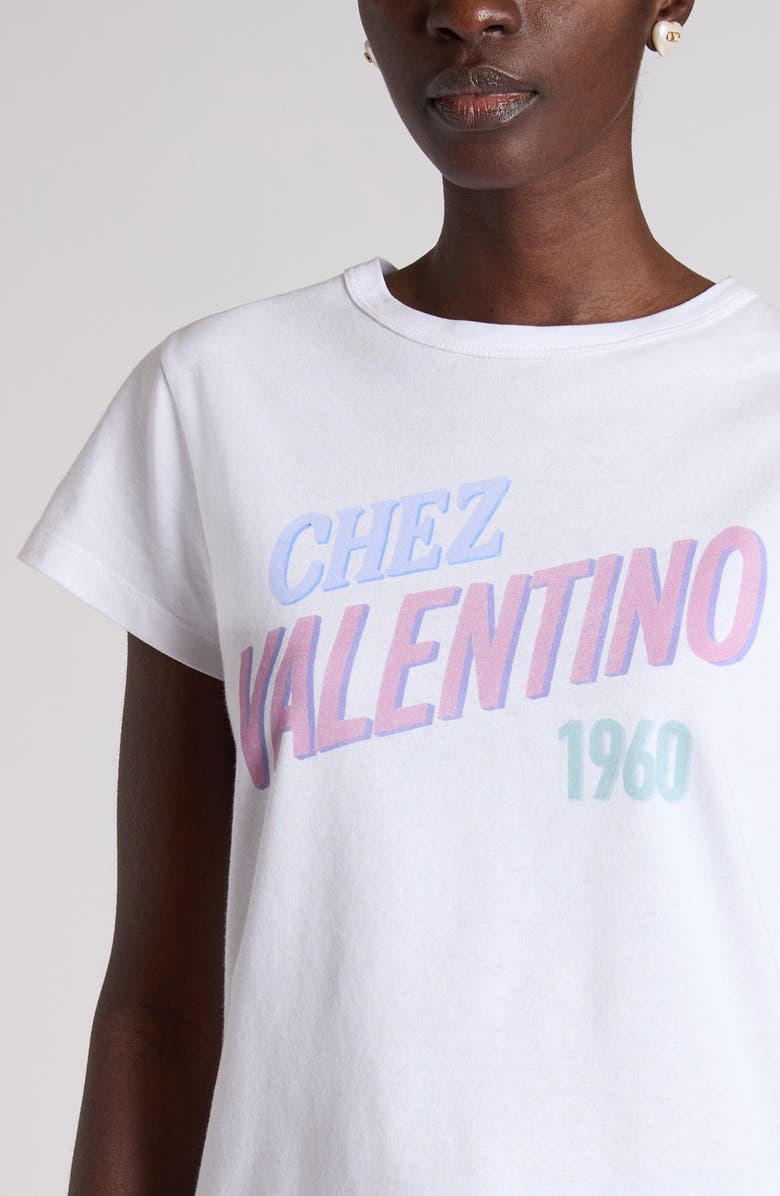 Valentino Garavani Chez Valentino Graphic T-Shirt, Alternate, color, White