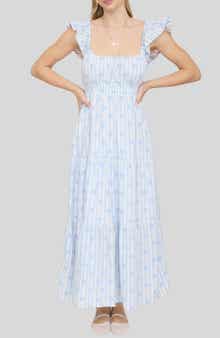 Blu Pepper Ditsy Tiered Midi Dress