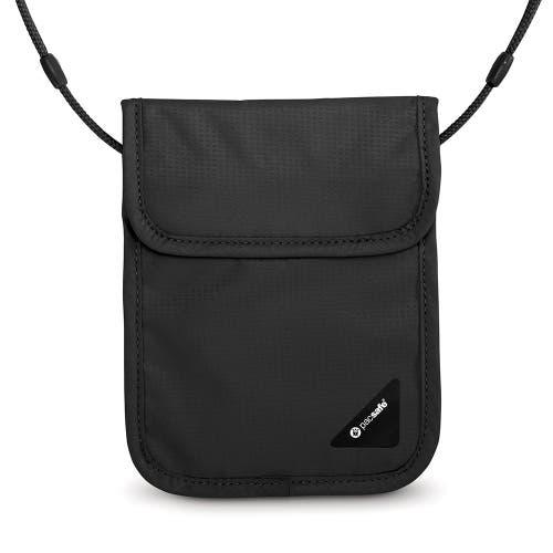 Pacsafe Coversafe X75 Anti-theft Rfid Blocking Neck Pouch In Black