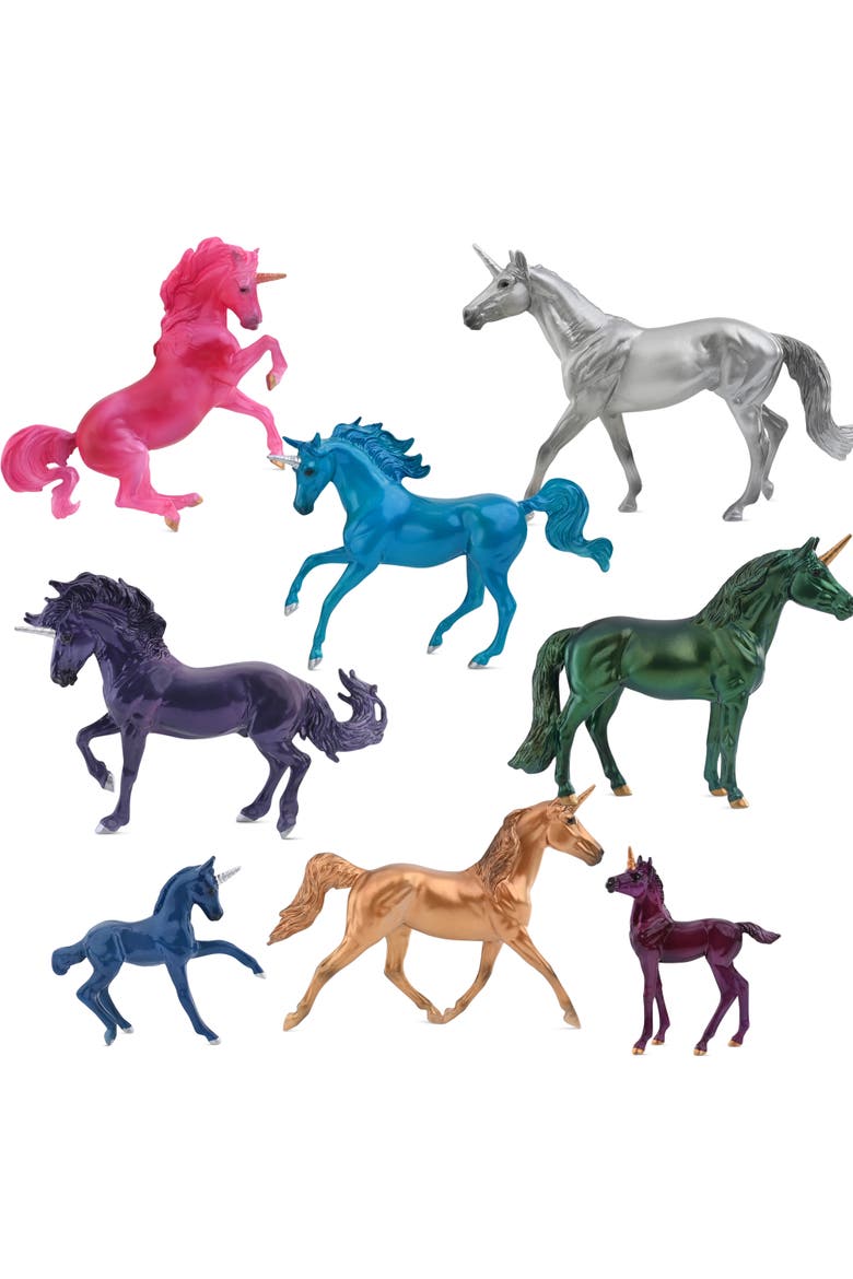 Stablemates Series Sparkling Spendor Deluxe Unicorn Set, Alternate, color, Multicolored