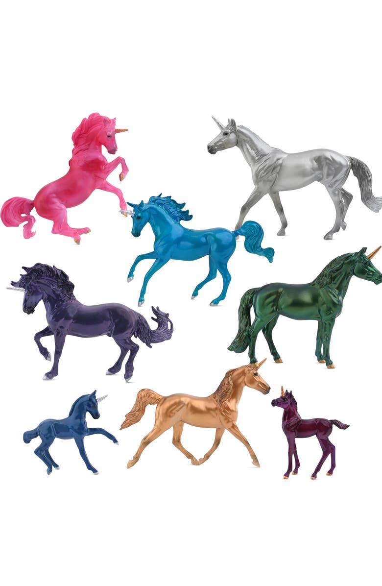 Breyer Horses Stablemates Series Sparkling Spendor Deluxe Unicorn Set, Alternate, color, Multicolored
