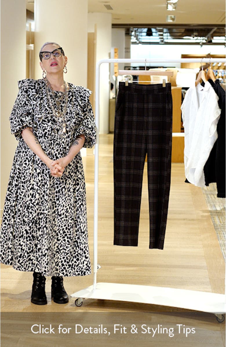 Plaid High Rise Pull-On Pants, sales video thumbnail