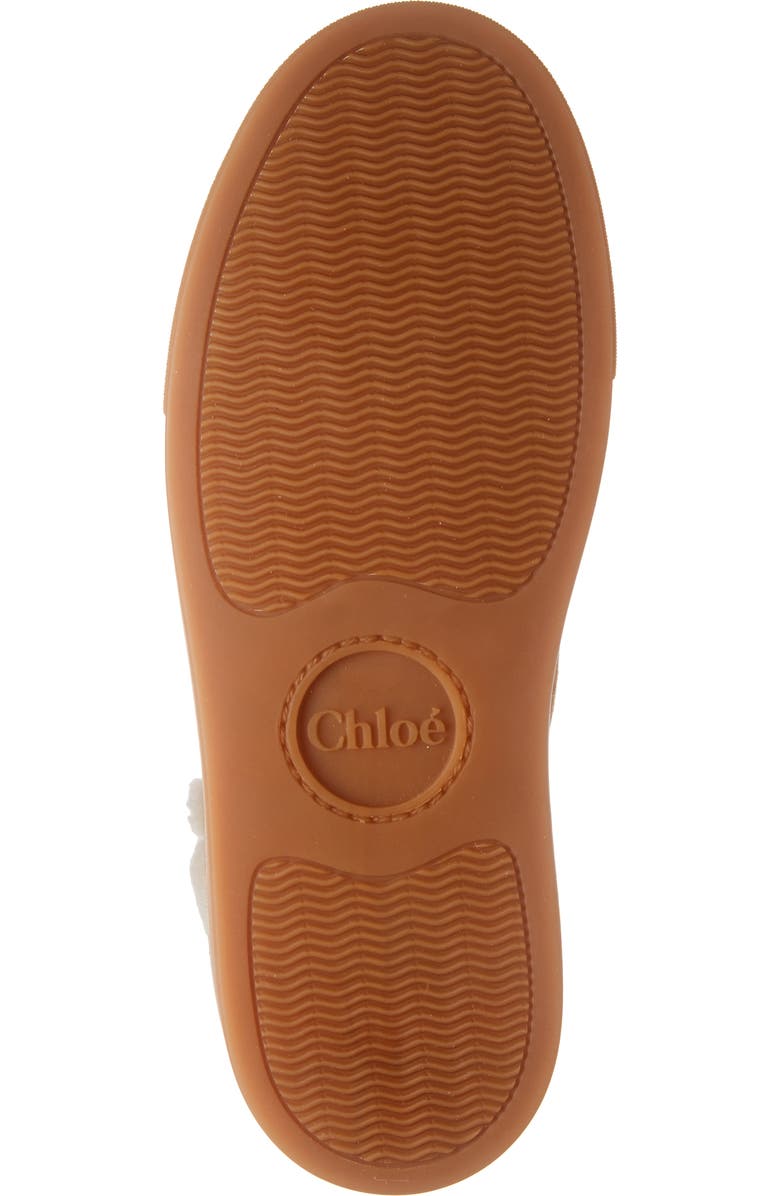 Chloé Lauren Genuine Shearling Lined High Top Sneaker, Alternate, color,