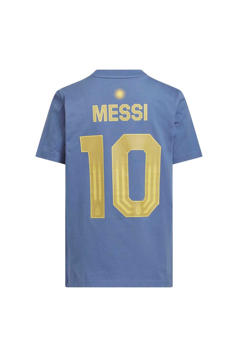 Youth adidas Lionel Messi Blue Argentina National Team Name & Number T-Shirt, Alternate, color, Blue