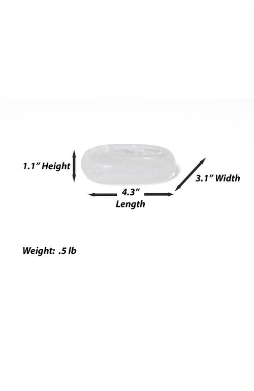 Roselli Trading Company Clouds Soap Dish In White