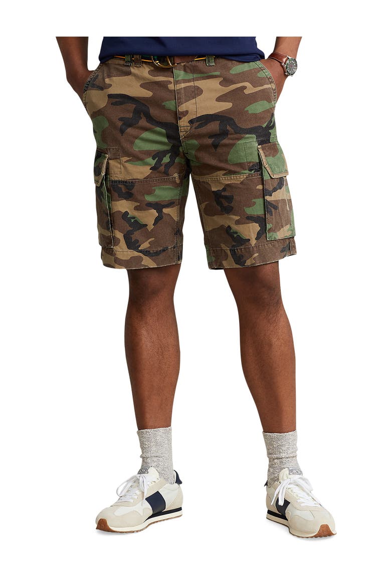Big & Tall Camo Gellar Cargo Shorts, Alternate, color, SURPLUS CAMO
