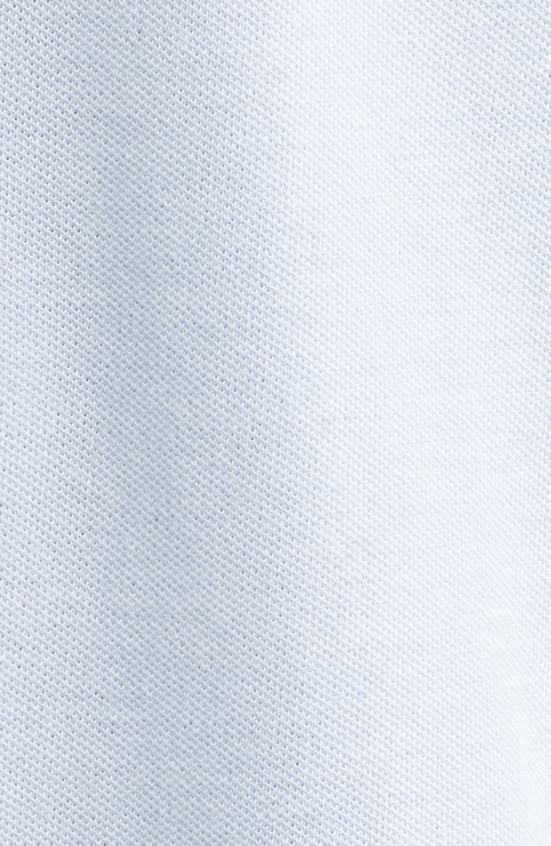 Vince Cotton Piqué Knit Button-Up Shirt, Alternate, color, Oxford Blue