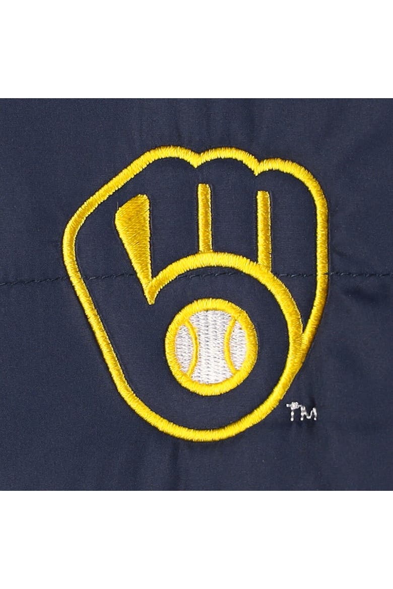 Men's Dunbrooke  Heather Navy Milwaukee Brewers Explorer Full-Zip Jacket, Alternate, color, Heather Navy