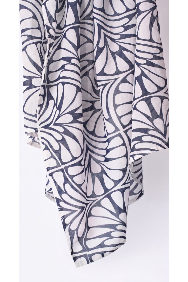 Foulard Scarf, Alternate, color, Blue Palms