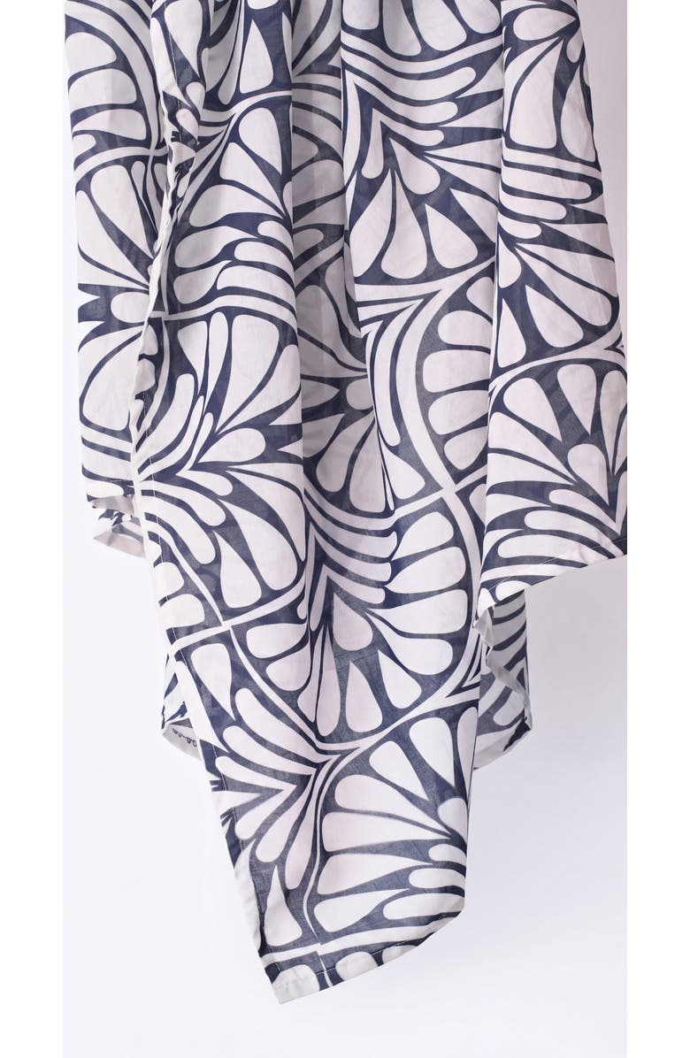VISCATA Foulard Scarf, Alternate, color, Blue Palms