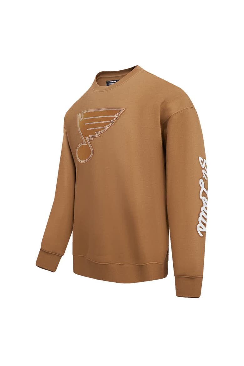 Men's Pro Standard  Brown St. Louis Blues Paint the City Pullover Sweatshirt, Alternate, color, Brown