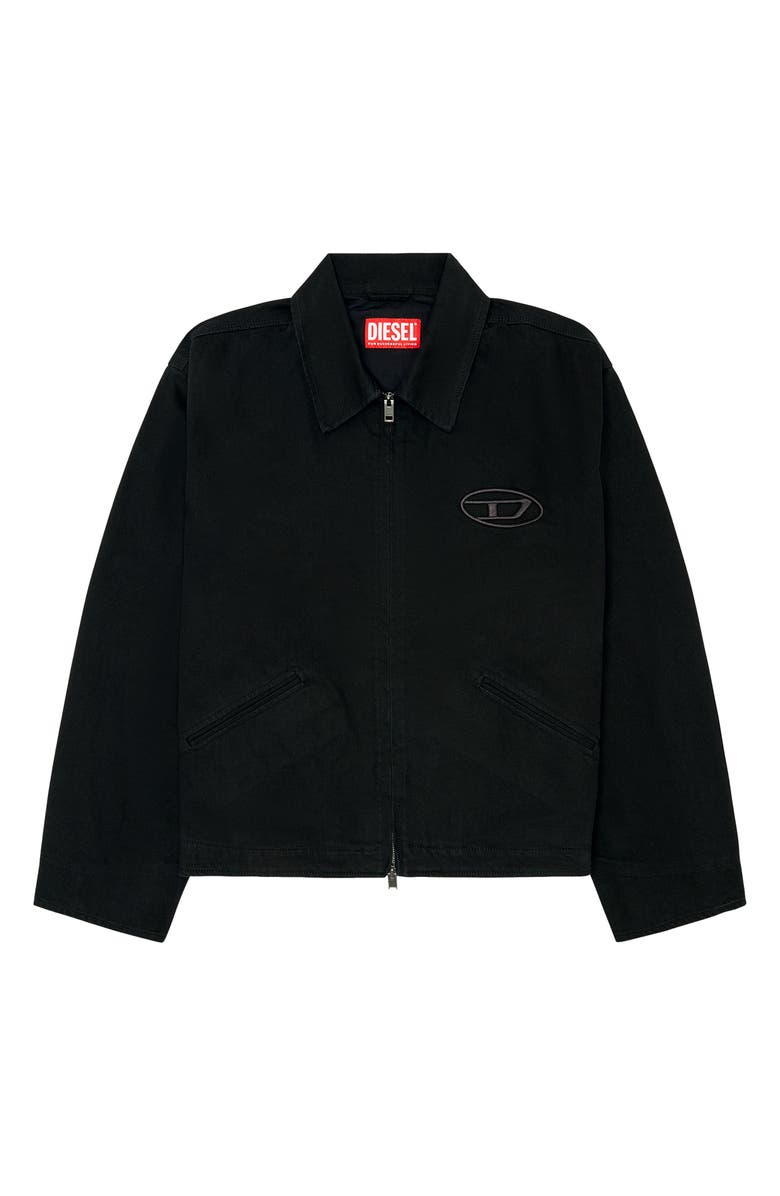 DIESEL<sup>®</sup> J-Taylor Bleach Zip Denim Jacket, Alternate, color,