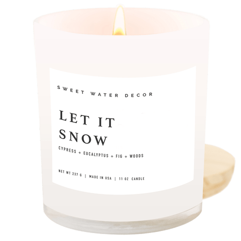 11oz White Jar Candle - Woods & Earthy Scents