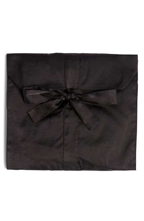 Etam Open Back Satin Pajamas In Black