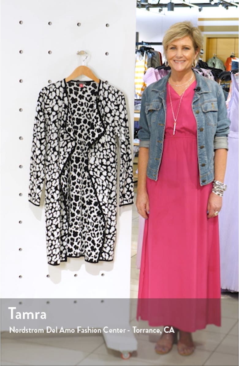 Cheetah Open Front Maxi Cardigan, sales video thumbnail