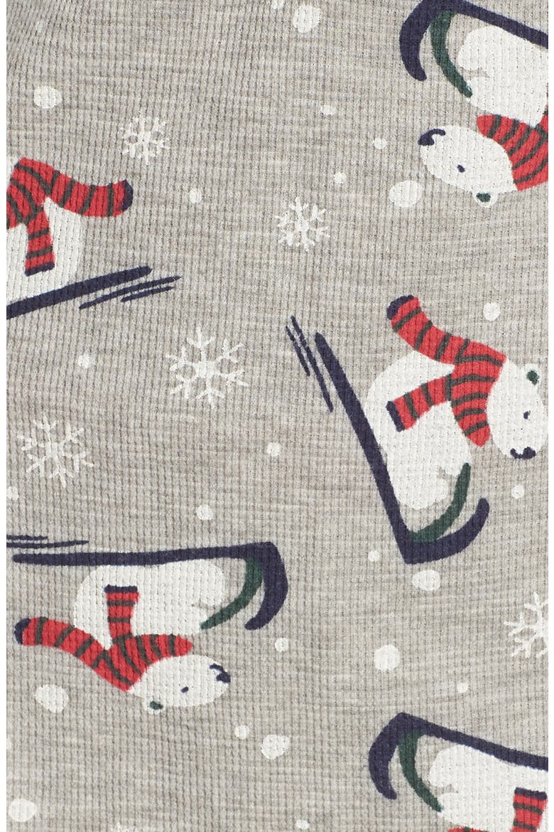 Lingerie Sleepyhead Thermal Pajamas, Alternate, color, GREY PEARL HEATHER POLAR BEAR