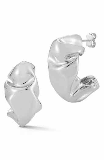 Abstract Bold Hoop Earrings