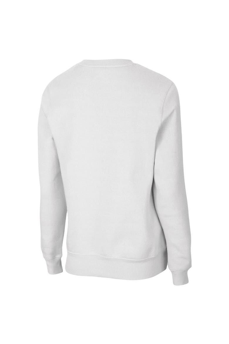 Women's Colosseum White Houston Cougars Campanile Pullover Sweatshirt, Alternate, color, White