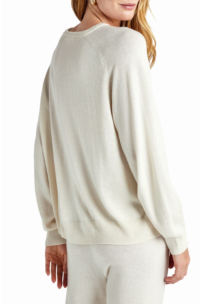 Elin Crewneck Sweater, Alternate, color, SNOW