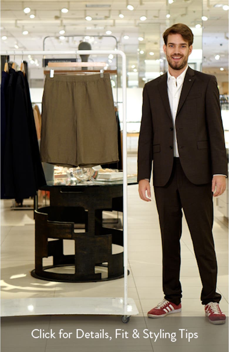 Wide Leg Linen Blend Shorts, sales video thumbnail