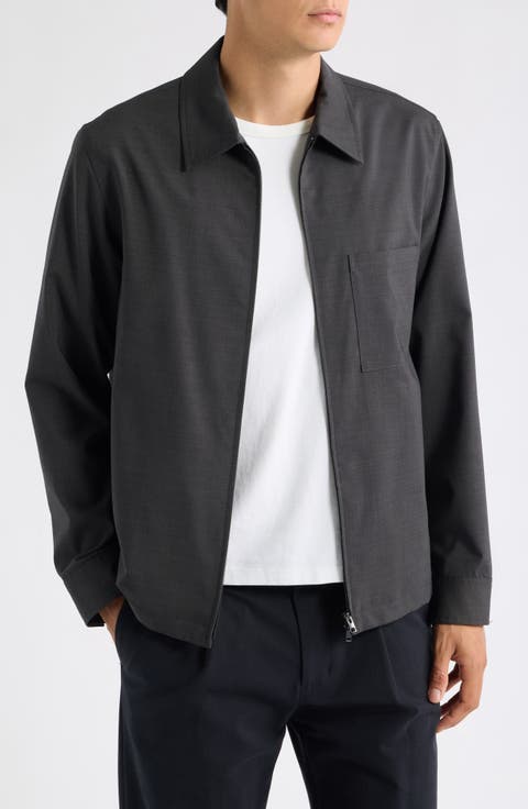 Travel Motion Wool Blend Overshirt