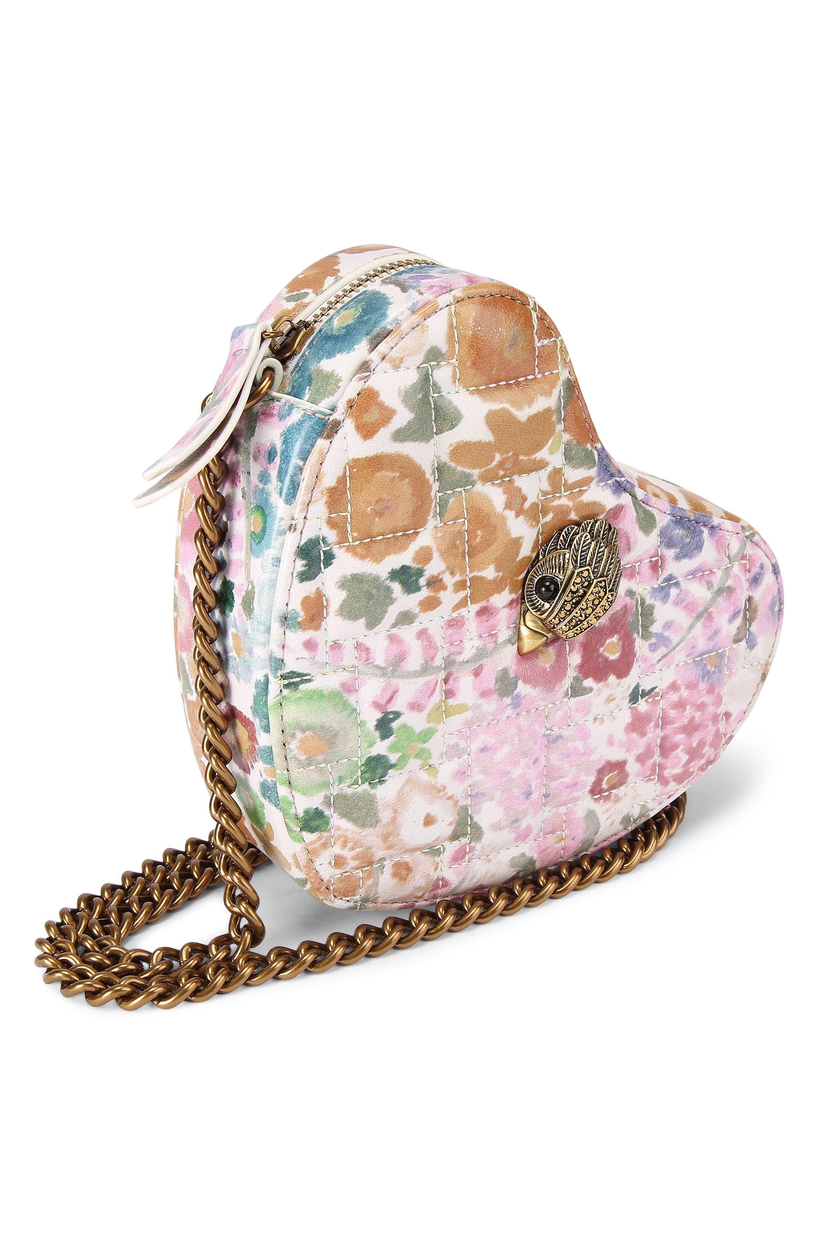 Kurt Geiger London Kensington Heart Crossbody Bag, Alternate, color, Floral Multi