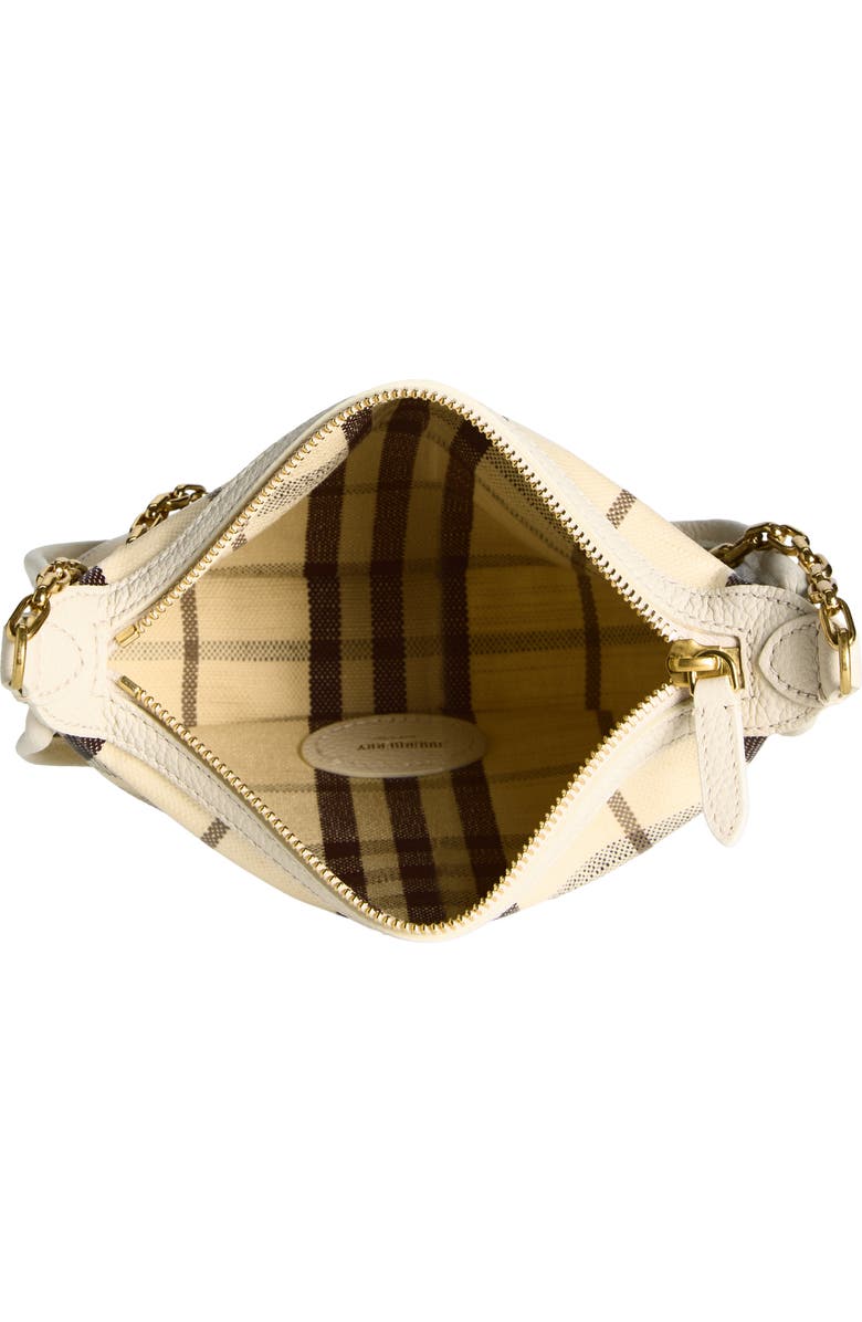 Burberry Coated Canvas Shoulder Bag, Alternate, color, Light Beige