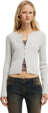 Cotton On Women's Cotton Crew Neck Cardigan
