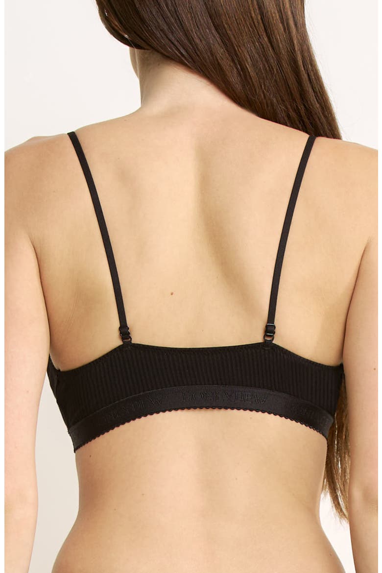 Emma Rib Bralette, Alternate, color, BLACK