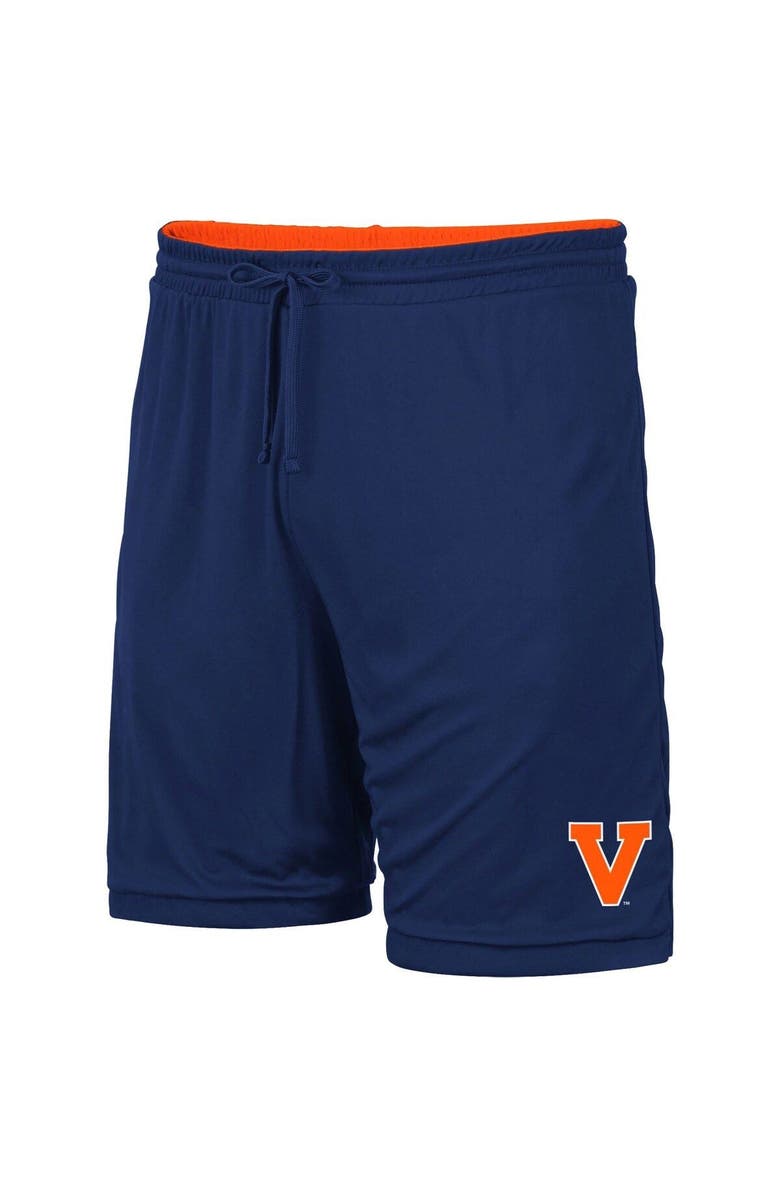 COLOSSEUM Men's Colosseum Orange/Navy Virginia Cavaliers Wiggum Reversible Logo Shorts, Alternate, color, 