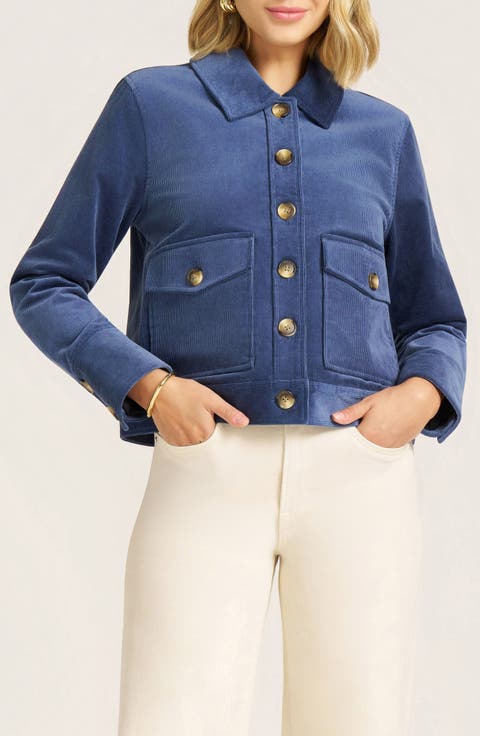 Jeri Cotton Blend Corduroy Jacket