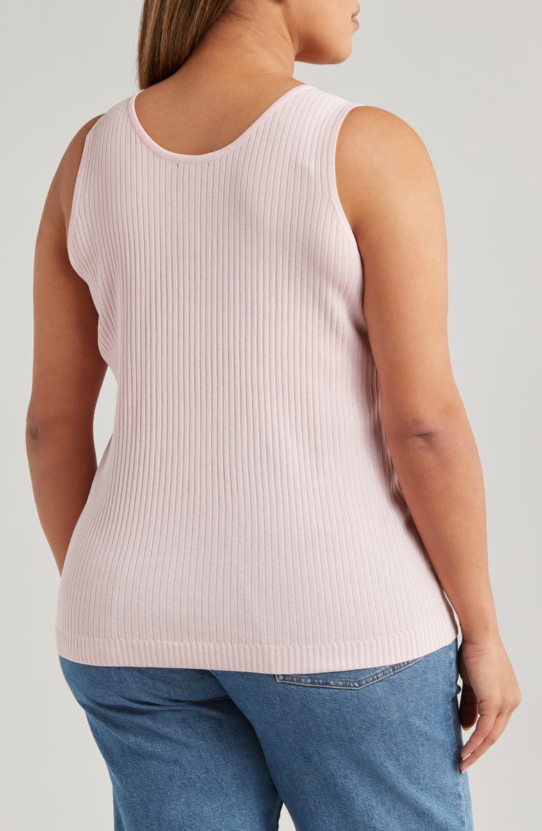Jones New York Scoop Neck Rib Sweater Tank, Alternate, color,