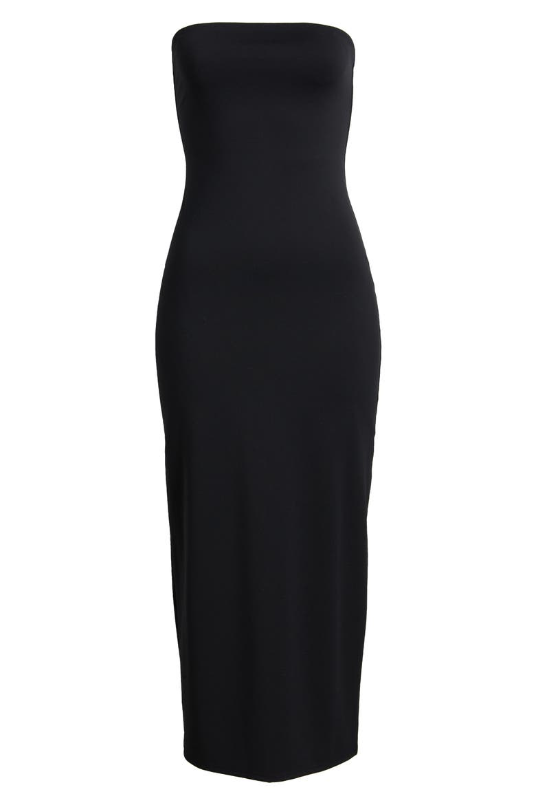 Strapless Dress, Alternate, color, BLACK