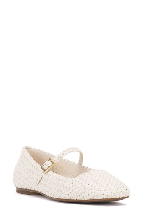 Vinley Mary Jane Square Toe Flat (Women)
