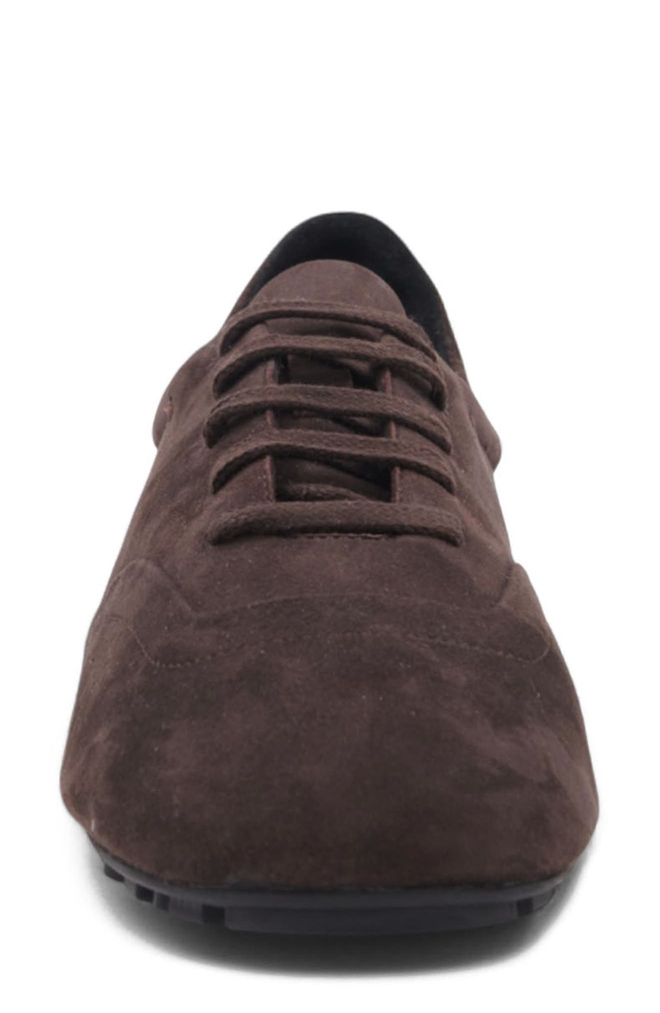 Aquatalia Qrystal Weatherproof Sneaker, Alternate, color, Espresso Suede
