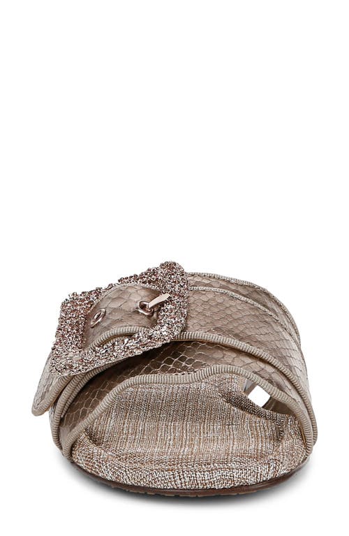 Sam Edelman Bambi2 Slide Sandal Pewter Metallic In Gray