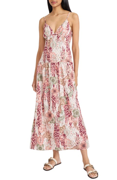 Paisley Print Maxi Dress