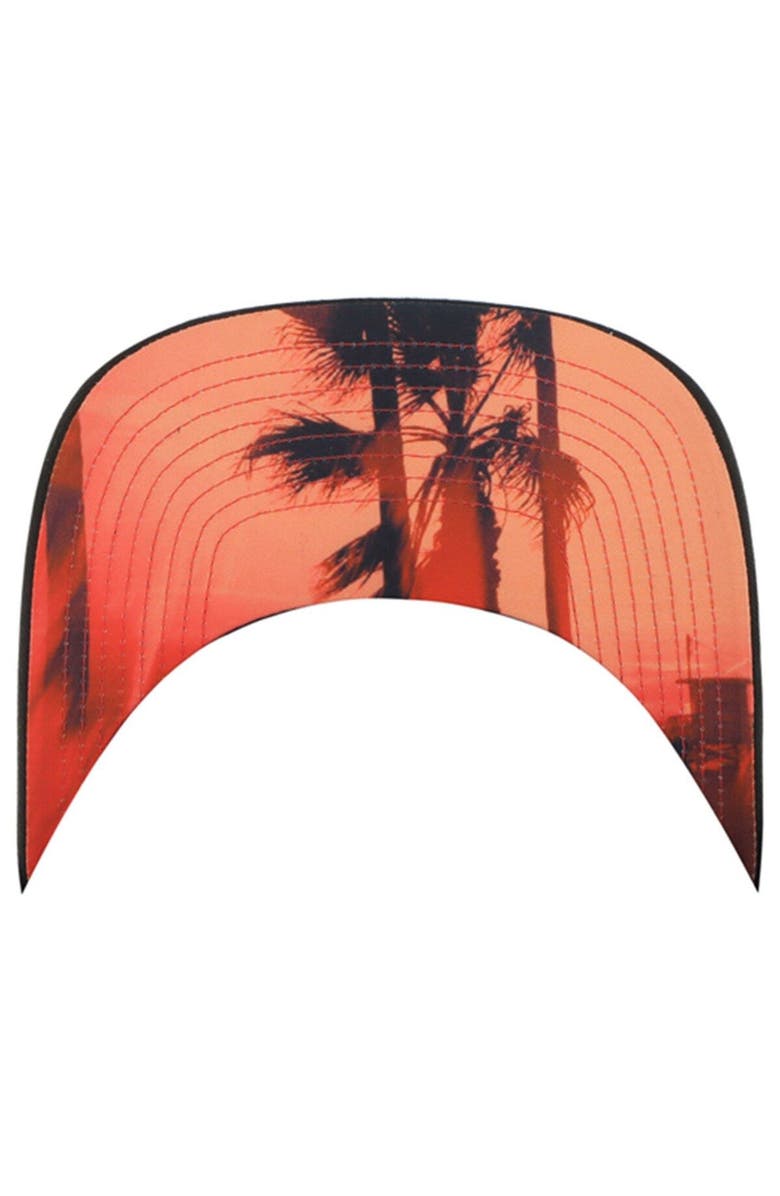 '47 Men's '47 Black Los Angeles Rams Super Bowl LVI Champions Sunset Trucker Adjustable Hat, Alternate, color,