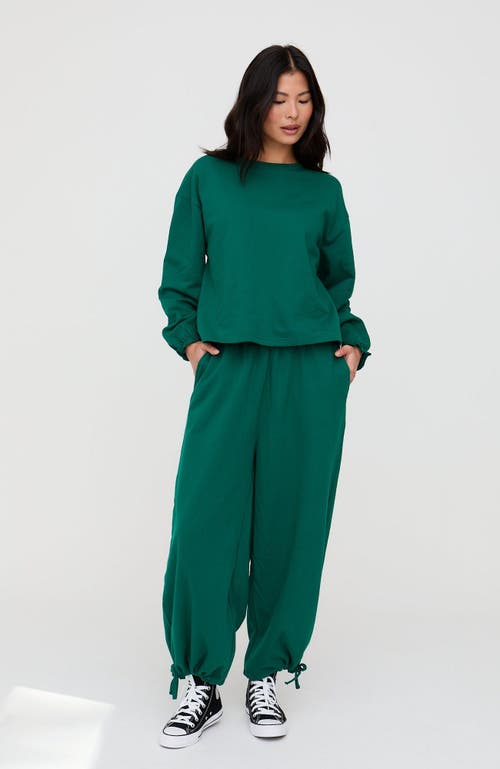 Turtledove London Organic Cotton Ivy Sweatshirt In Green