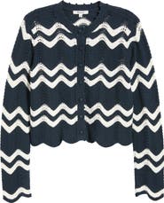 Madewell Kassa Wavy-Knit Cardigan